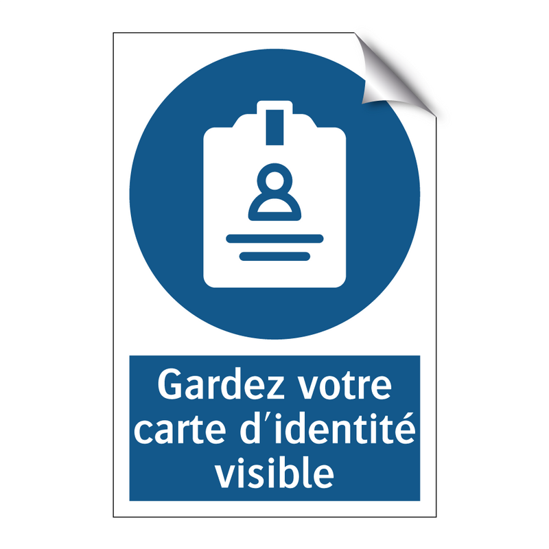 Gardez votre carte d'identité visible