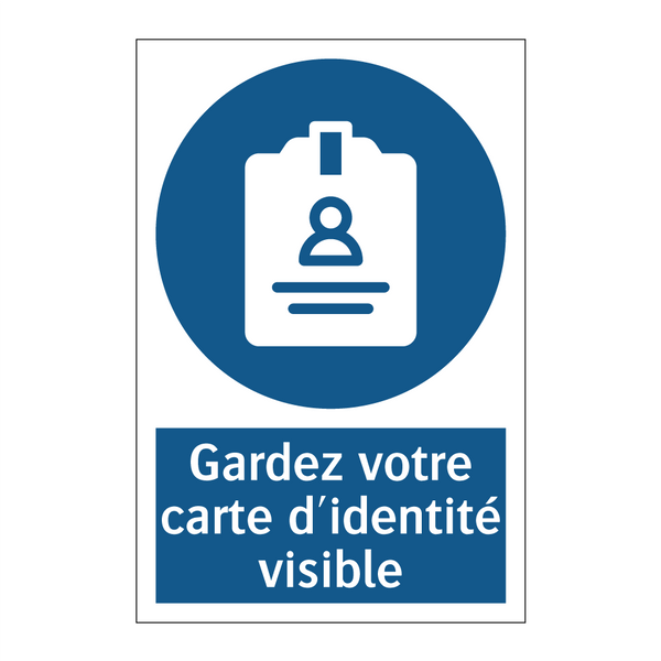Gardez votre carte d'identité visible