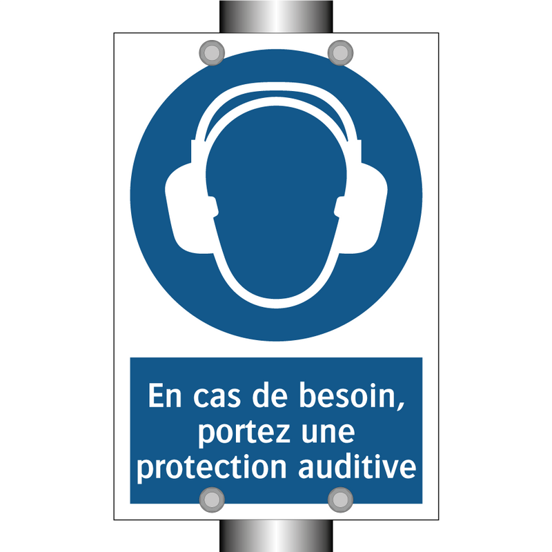 En cas de besoin, portez une protection auditive