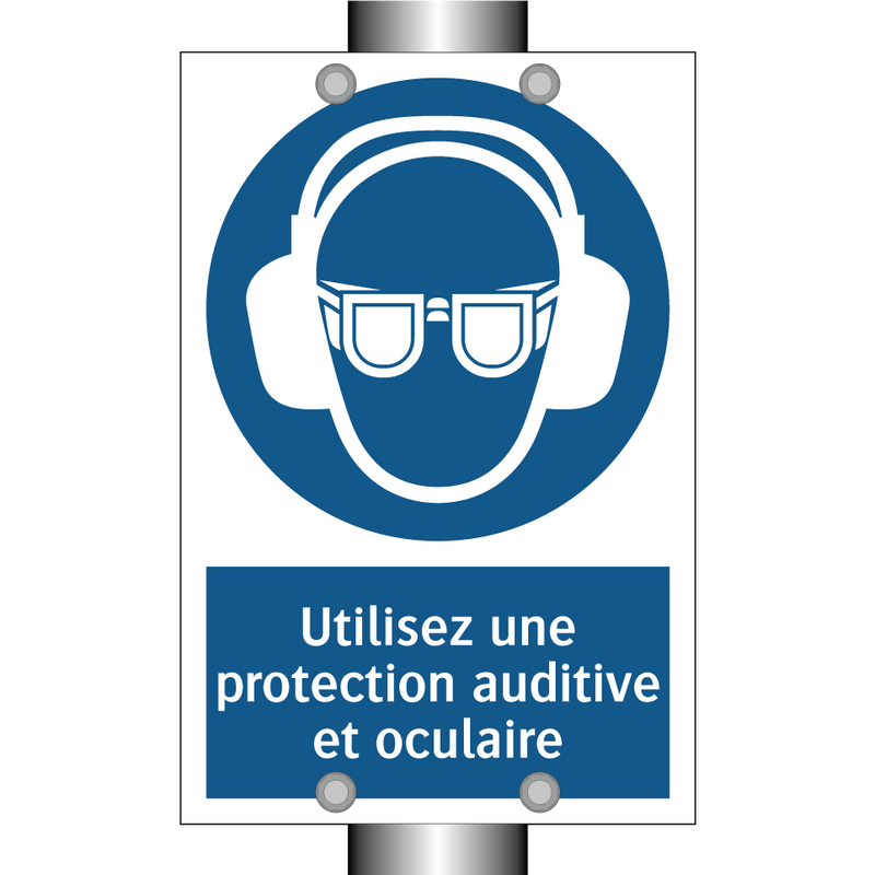 Utilisez une protection auditive et oculaire