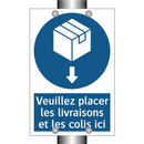 Veuillez placer les livraisons et les colis ici