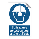 Utilisez une protection pour la tête et l'ouïe