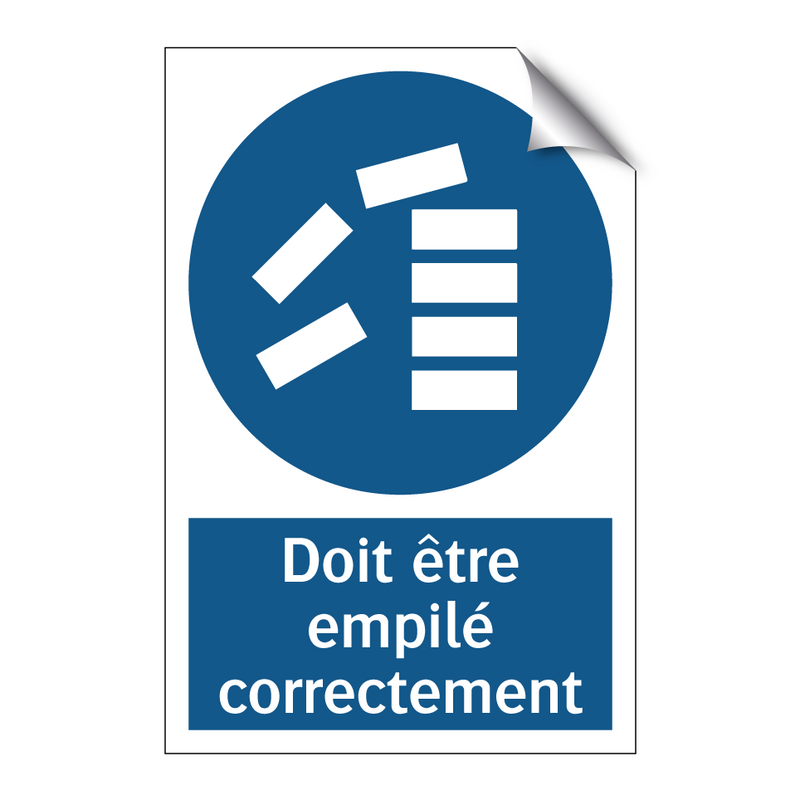 Doit être empilé correctement
