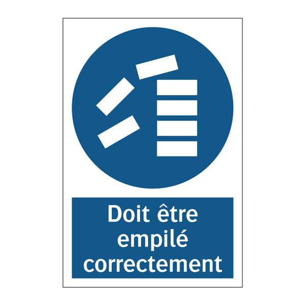 Doit être empilé correctement
