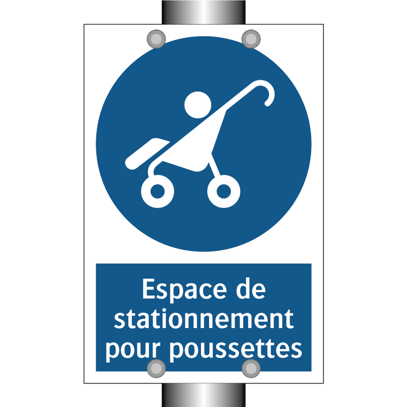 Espace de stationnement pour poussettes