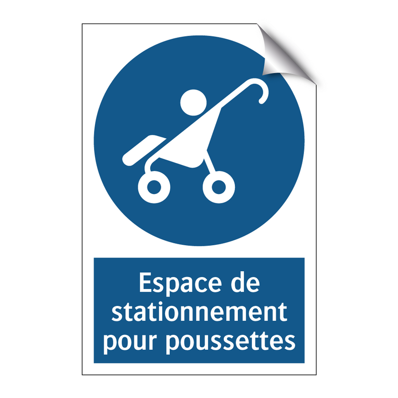 Espace de stationnement pour poussettes