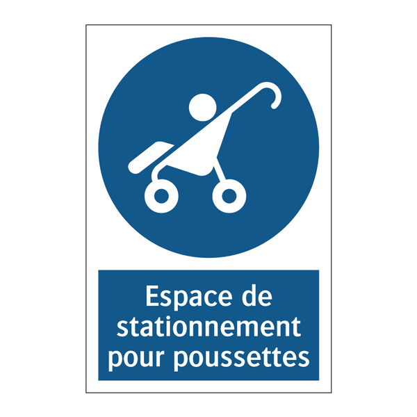 Espace de stationnement pour poussettes