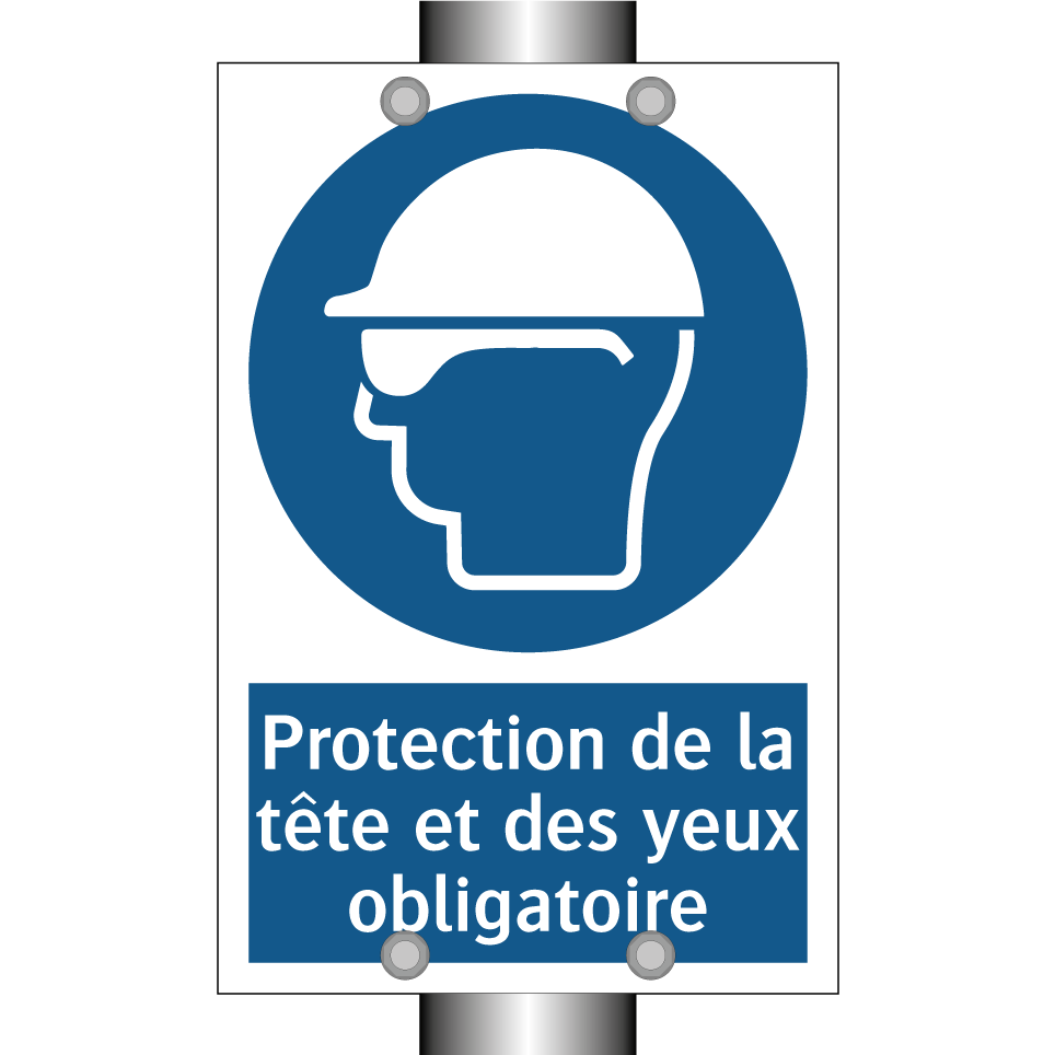 Protection de la tête et des yeux obligatoire