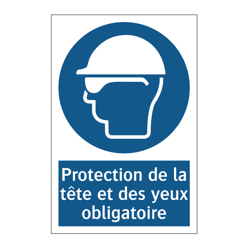 Protection de la tête et des yeux obligatoire