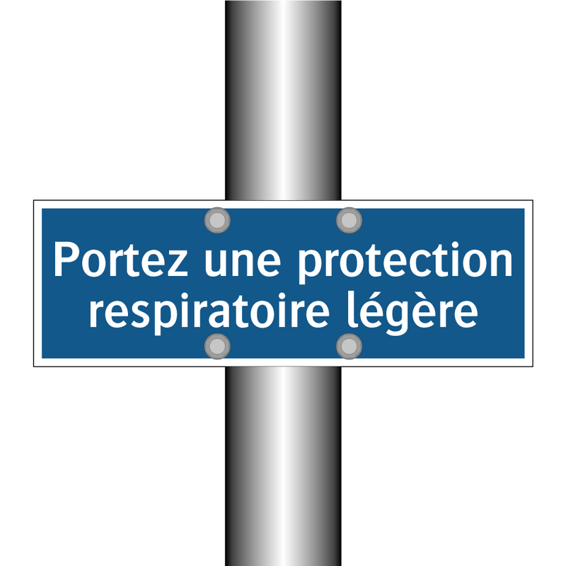 Portez une protection respiratoire légère