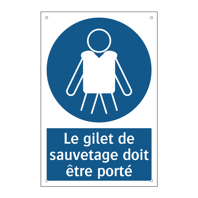 Le gilet de sauvetage doit être porté