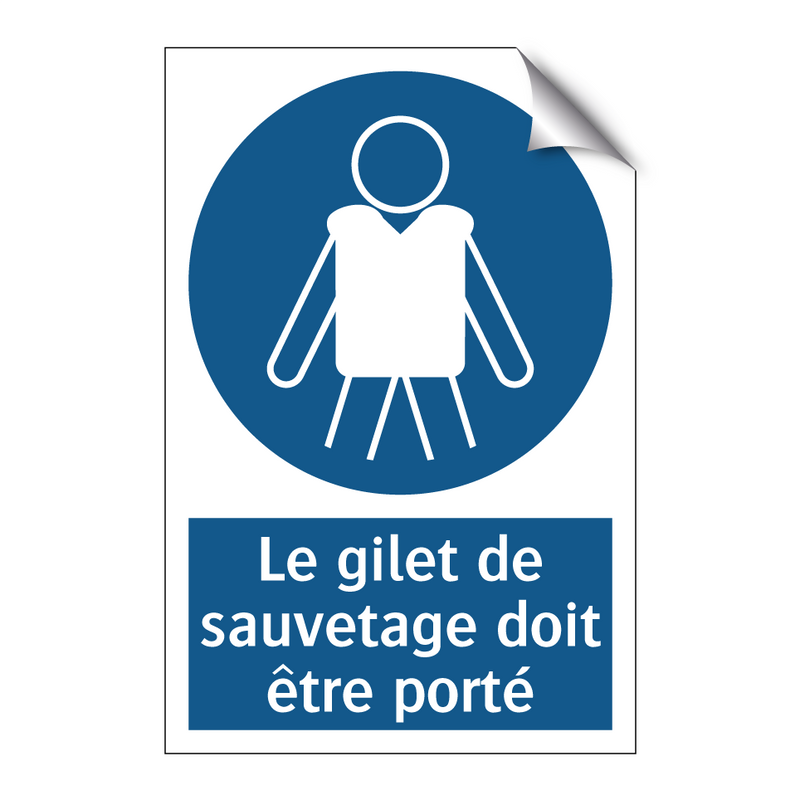 Le gilet de sauvetage doit être porté