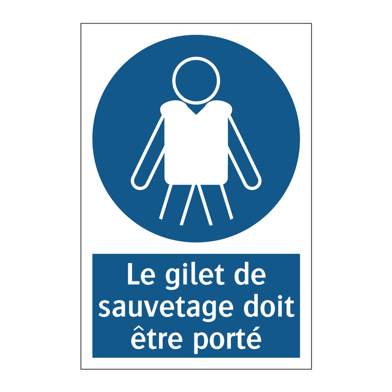 Le gilet de sauvetage doit être porté