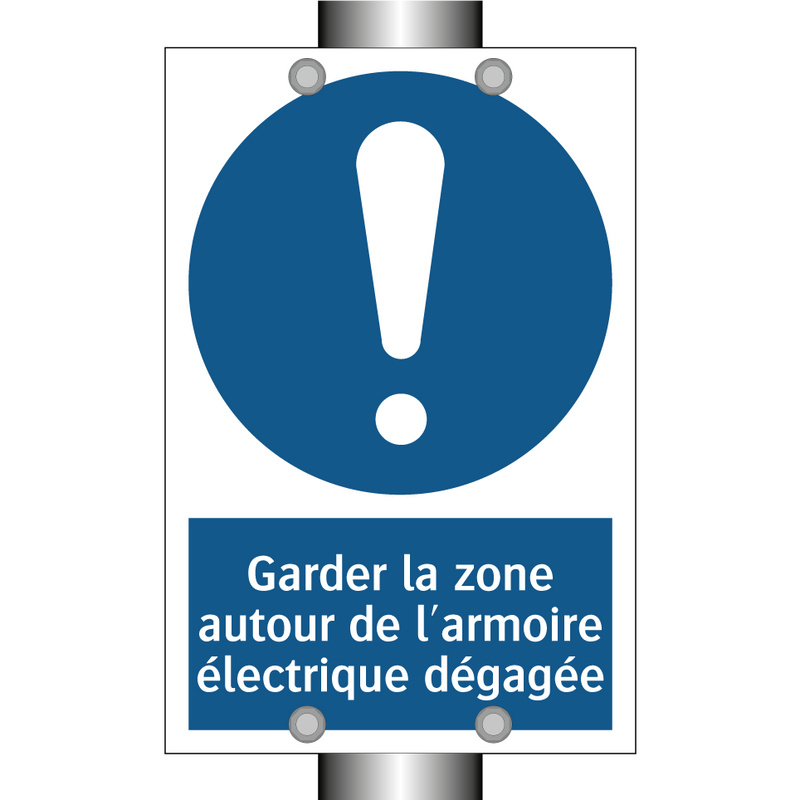 Garder la zone autour de l'armoire électrique dégagée