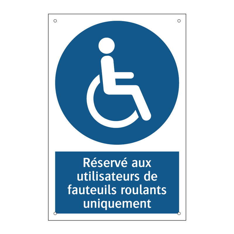 Réservé aux utilisateurs de fauteuils roulants uniquement