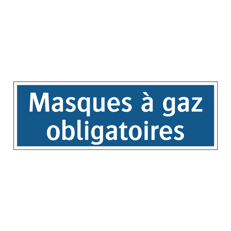 Masques à gaz obligatoires