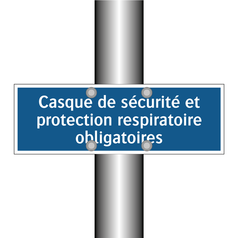 Casque de sécurité et protection respiratoire obligatoires