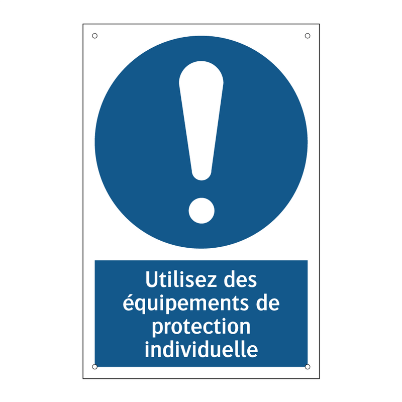 Utilisez des équipements de protection individuelle