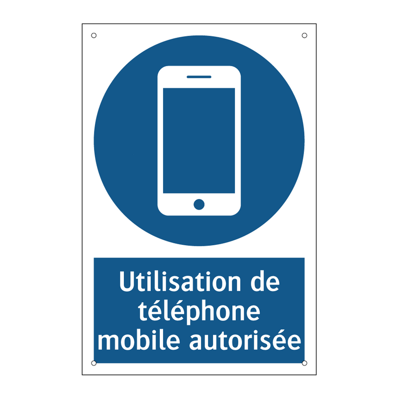 Utilisation de téléphone mobile autorisée