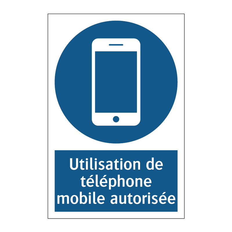 Utilisation de téléphone mobile autorisée