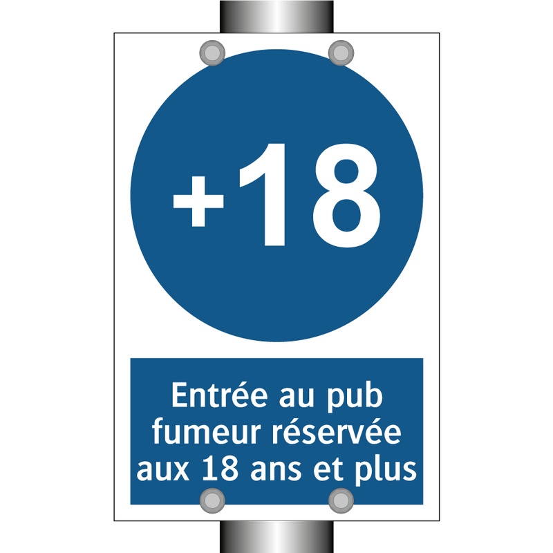 Entrée au pub fumeur réservée aux 18 ans et plus