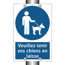 Veuillez tenir vos chiens en laisse
