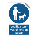 Veuillez tenir vos chiens en laisse
