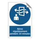 Aérez régulièrement pendant 10 minutes