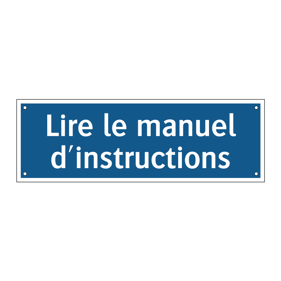 Lire le manuel d'instructions