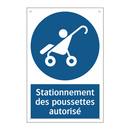 Stationnement des poussettes autorisé