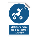 Stationnement des poussettes autorisé