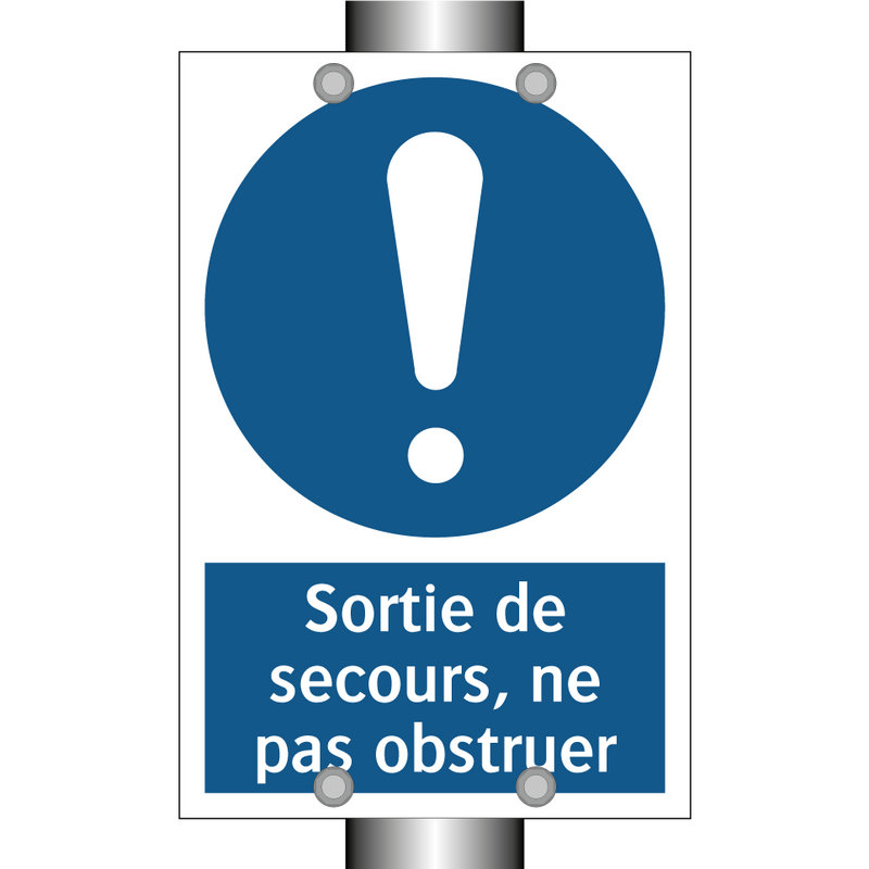 Sortie de secours, ne pas obstruer