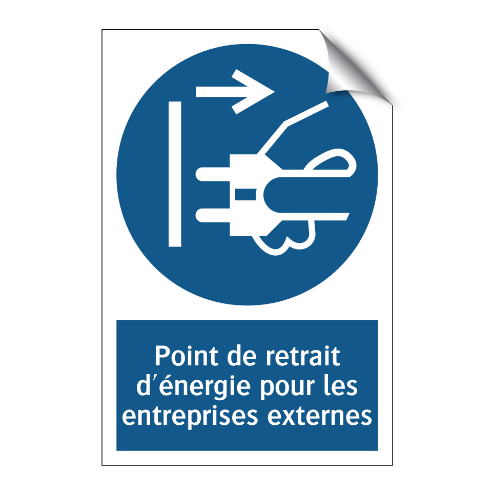Point de retrait d'énergie pour les entreprises externes