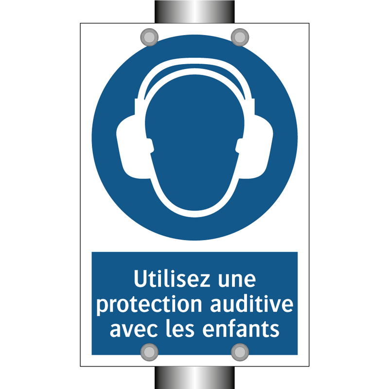 Utilisez une protection auditive avec les enfants