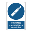 Cigarettes électroniques autorisées