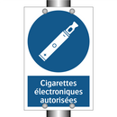 Cigarettes électroniques autorisées