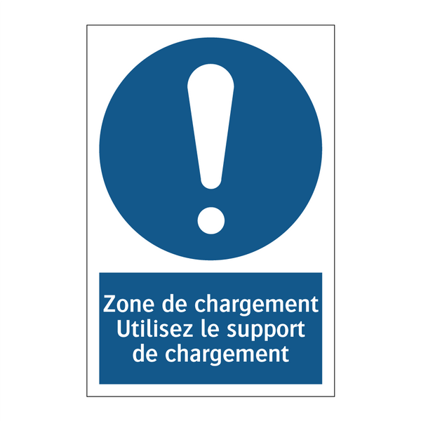 Zone de chargement Utilisez le support de chargement
