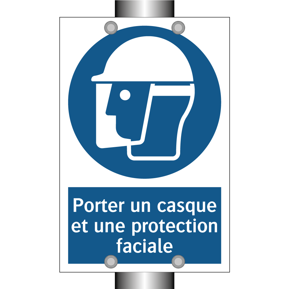 Porter un casque et une protection faciale