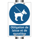 Obligation de laisse et de muselière