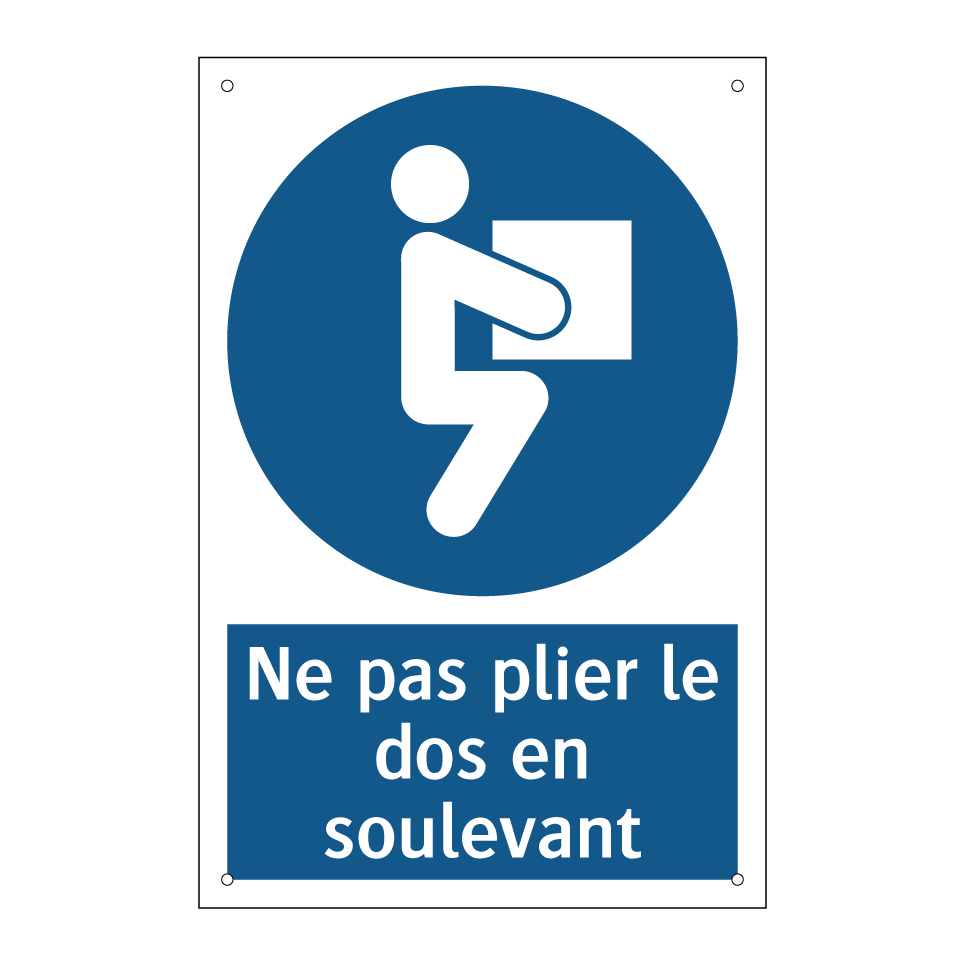 Ne pas plier le dos en soulevant