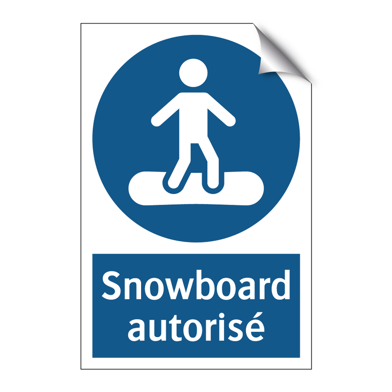 Snowboard autorisé
