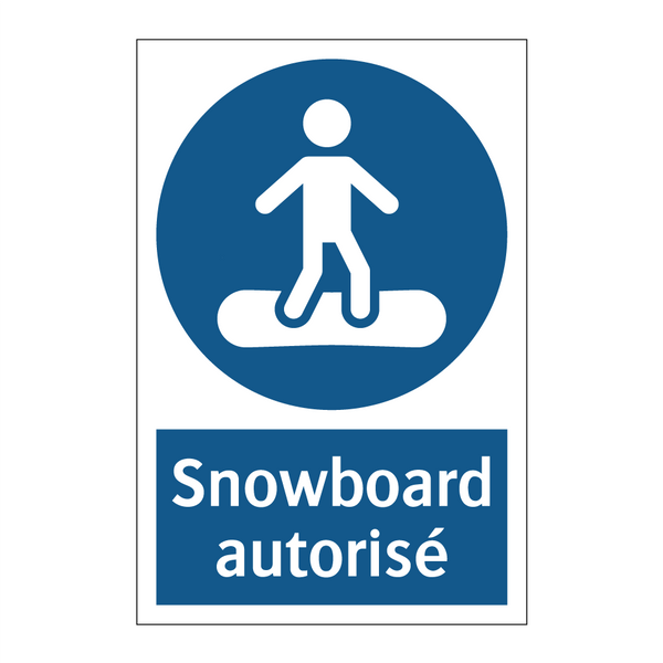 Snowboard autorisé