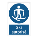 Ski autorisé