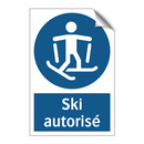 Ski autorisé