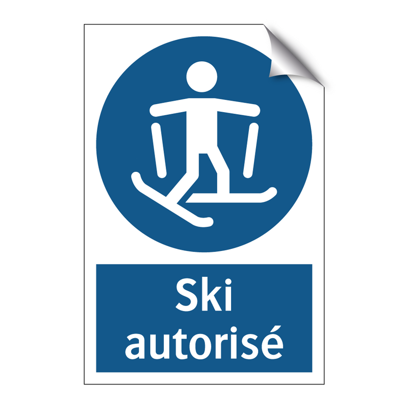 Ski autorisé