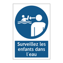 Surveillez les enfants dans l'eau