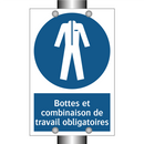 Bottes et combinaison de travail obligatoires