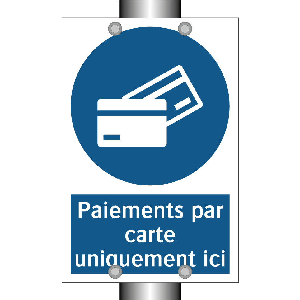 Paiements par carte uniquement ici