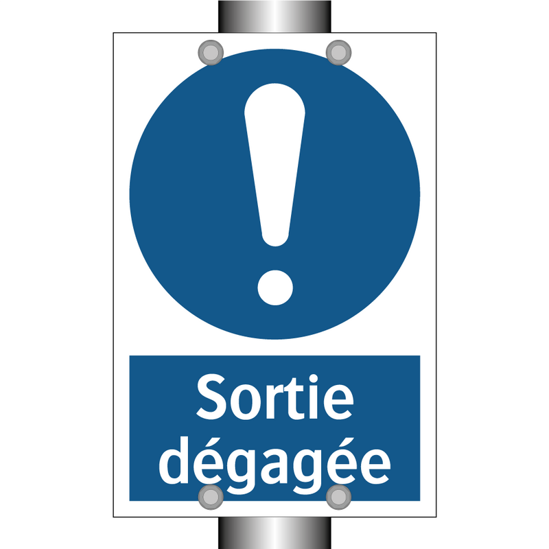 Sortie dégagée