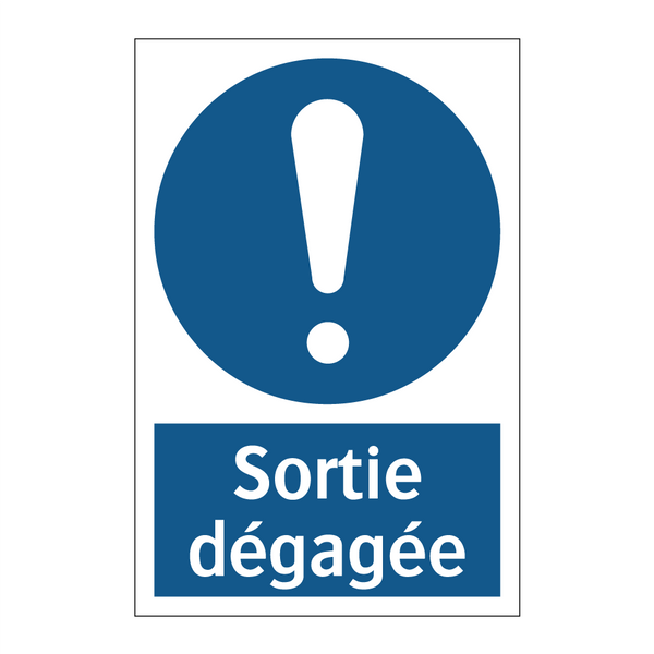 Sortie dégagée